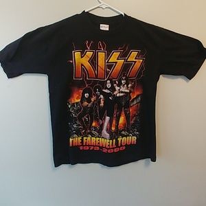 Mens LG KISS farewell 2000 tour t shirt